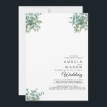eucalyptus greenery wedding Invitation Einladung<br><div class="desc">A eucalyptus wedding features soft greenery,  natural textures,  and a fresh,  elegant feel. With eucalyptus leaves in the florals and décor,  it creates a calm,  romantic atmosphere perfect for nature-loving couples.</div>