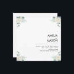 eucalyptus greenery wedding Invitation Einladung<br><div class="desc">A eucalyptus wedding features soft greenery,  natural textures,  and a fresh,  elegant feel. With eucalyptus leaves in the florals and décor,  it creates a calm,  romantic atmosphere perfect for nature-loving couples.</div>