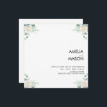 eucalyptus greenery wedding Invitation Einladung<br><div class="desc">A eucalyptus wedding features soft greenery,  natural textures,  and a fresh,  elegant feel. With eucalyptus leaves in the florals and décor,  it creates a calm,  romantic atmosphere perfect for nature-loving couples.</div>