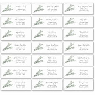 Eucalyptus Guest Address Envelope Sticker