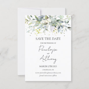 Eucalyptus Herbal Enregistrer la date Invitation