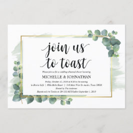 Eucalyptus Hochzeitliches Abendessen Probe Einladu Einladung