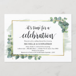 Eucalyptus Hochzeitliches Abendessen Probe Einladu Einladung