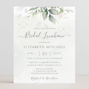 Eucalyptus Leaves Bridal Luncheon