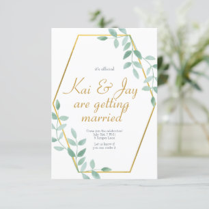 Eucalyptus Luxury Mariage Invitations
