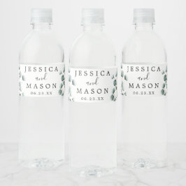 Eucalyptus Mariage bouteille d'eau Étiquettes