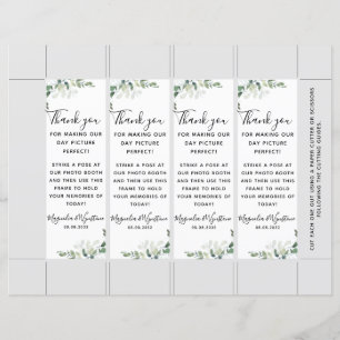 Eucalyptus Mariage Photo Booth Insérer Modèle