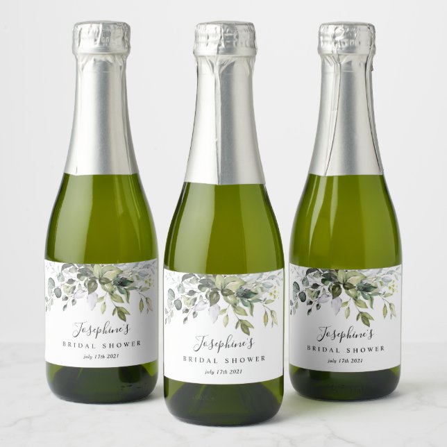 Eucalyptus Mini Sparkling Étiquettes bouteille de  (Bouteilles)