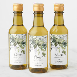 Eucalyptus Mini Weinflaschen Etiketten