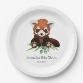 Eucalyptus Niedlich Red Panda Bear Baby Showroom Pappteller