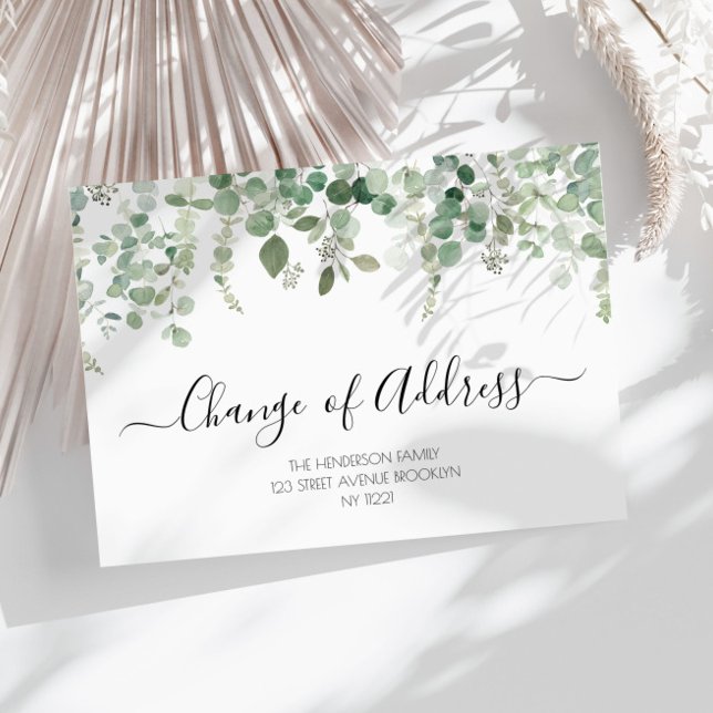 eucalyptus nouvelle adresse faire-part mobile (Créateur téléchargé)