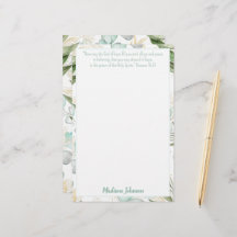 Eucalyptus Papeterie Personnalisée