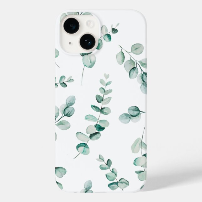 Eucalyptus Pattern iphone Case (Rückseite)