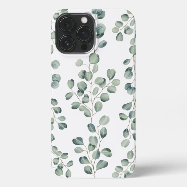 Eucalyptus Pattern iphone cover  iPhone 13 Pro Max Hülle (Rückseite)