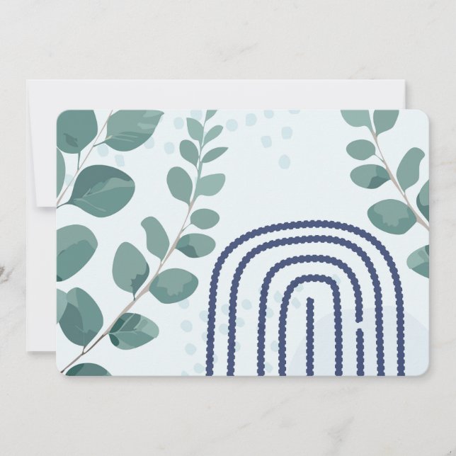 Eucalyptus Praying Mantis Australian Botanical Art Einladung (Vorderseite)