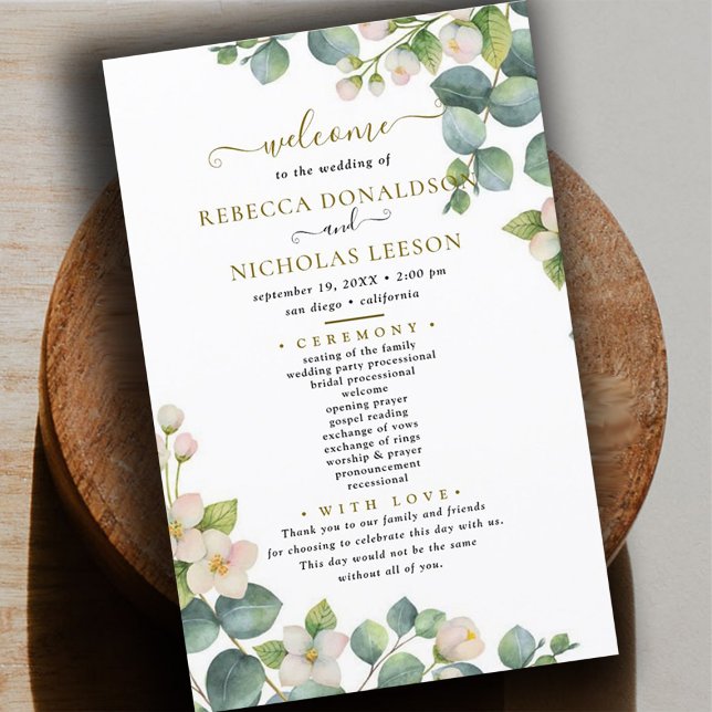 Eucalyptus programme de mariage minimal (Créateur téléchargé)