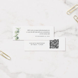 Eucalyptus QR Code RSVP Site Mariage Enceinte