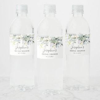Eucalyptus Rose Brautparty Wasser Flasche