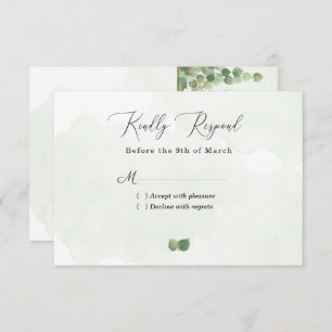 Eucalyptus Rustique Feuilles mariage RSVP C