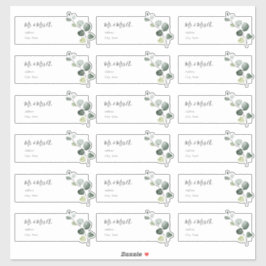 Eucalyptus Sprig Guest Address Labels