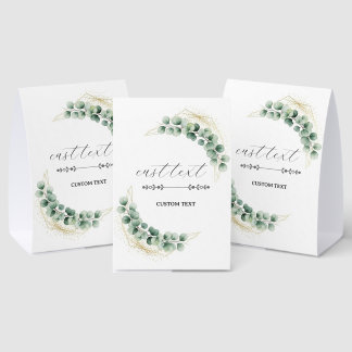Eucalyptus Table Tent Sign Tischaufsteller