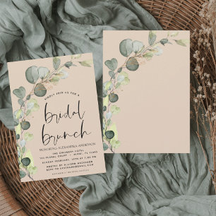 Eucalyptus Terracotta Bridal Brunch Dusche Einladung