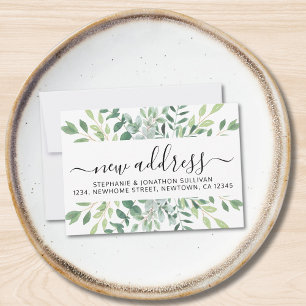Eucalyptus verdure Faire-part en mouvement