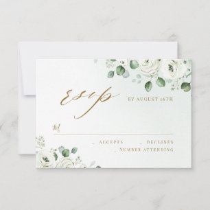 Eucalyptus verdure fleurie mariage rustique RSVP