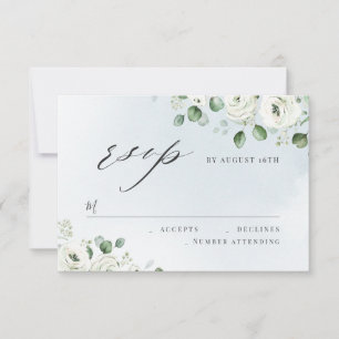 Eucalyptus verdure fleurie mariage rustique RSVP