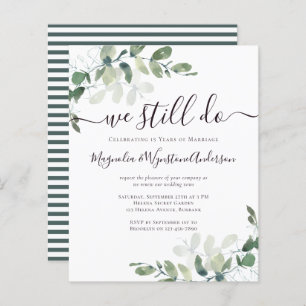 Eucalyptus Vow Renewal Einladung