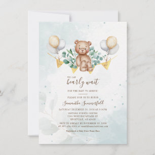 Eucalyptus Watercolor Baby Shooter kann frühzeitig Einladung