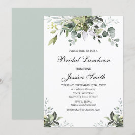 Eucalyptus Watercolor Bridal Luncheon Einladung