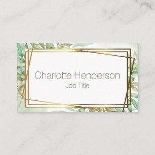 Eucalyptus Watercolor Business Card Visitenkarte