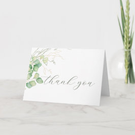 Eucalyptus Watercolor Minimalistisch Danke, dass S Dankeskarte