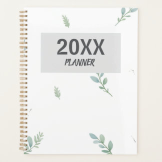 Eucalyptus Watercolor Weekly & Monthly Planner Planer
