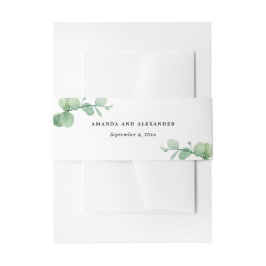 Eucalyptus Wedding | Elegant Botanical Garden Einladungsbanderole