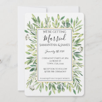 Eucalyptus Wedding Invitation Einladung