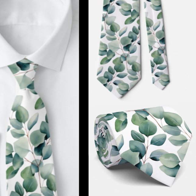 Eucalyptus Wedding Neck Tie Krawatte (Von Creator hochgeladen)