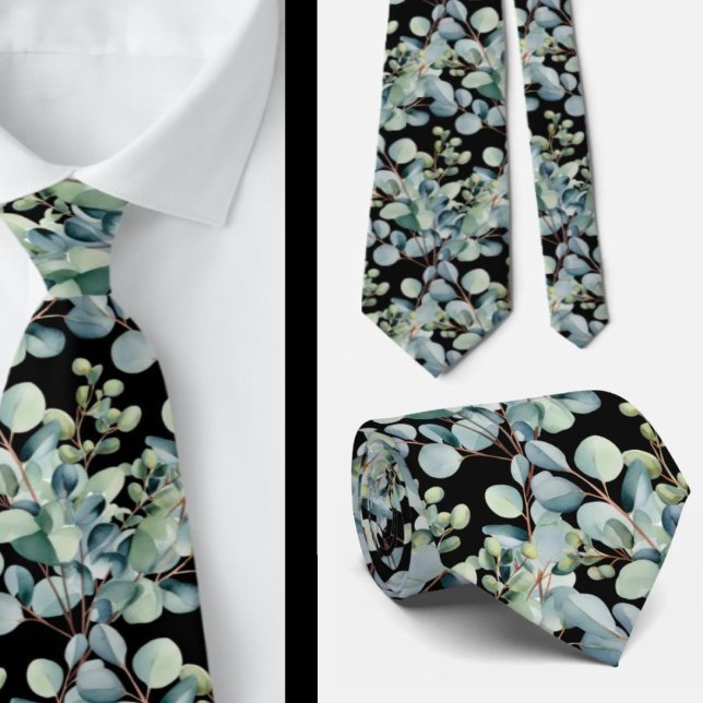 Eucalyptus Wedding Neck Tie Krawatte (Von Creator hochgeladen)