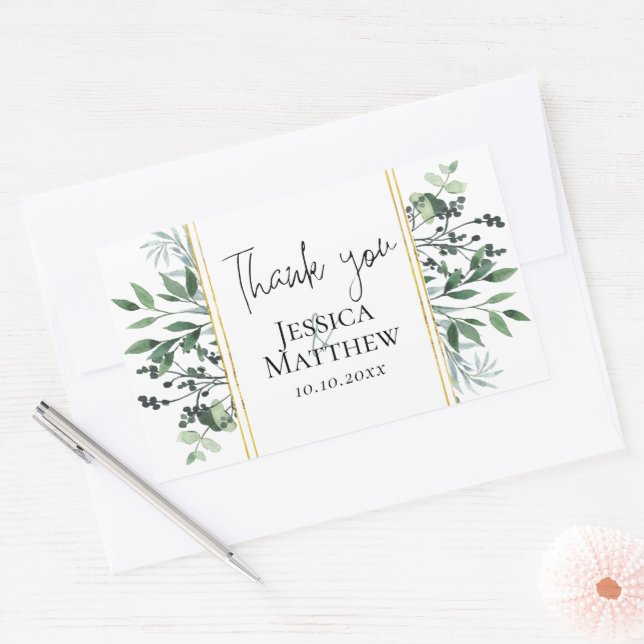 Eucalyptus Wedding Stickers (Umschlag)