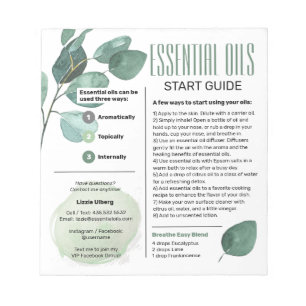 Eucalyptus Wesentlichen al Oils Start Guide Notizblock