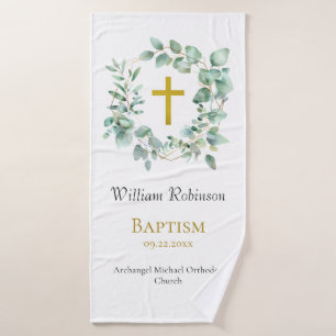 Eucalyptus Wreath Orthodoxe Baptême chrétien Cadea
