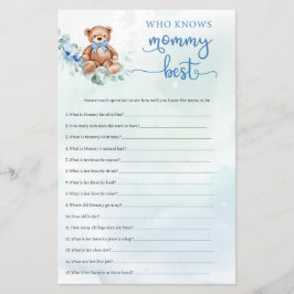 Eucalyptus Wreath Teddy Bear Boy Baby Showspiel