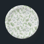 Eucalytus und Grünmuster Pappteller<br><div class="desc">Verbessern Sie Ihren Tischfuß mit diesen individuell anpassbaren botanischen Tellern. Die Teller aus grünem Papier mit einem sanften Aquarell-Design aus Eukalyptus-Blätter und üppiger Vegetation verleihen Ihren Herbstfeiern einen neuen botanischen Akzent. Ideal für Hochzeiten im Frühjahr und im Winter, Brautpartys, Babyduschen, Geburtstage und andere saisonale Ansammlungen. Eine stilvolle und bequeme Art,...</div>