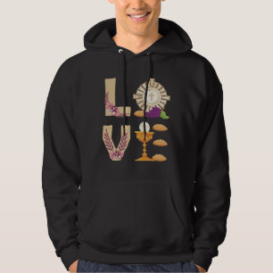 Eucharis Katholische 1. Heilige Kommune für Mädche Hoodie