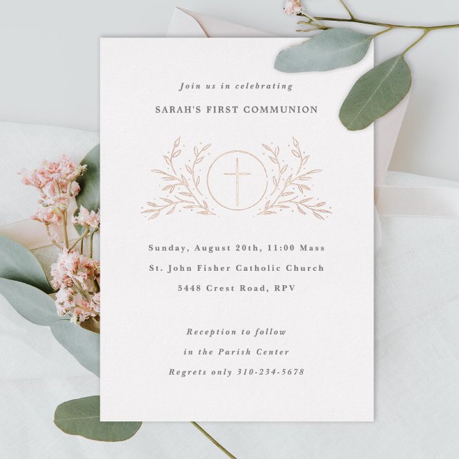 Eucharist First Communion Folieneinladung (Von Creator hochgeladen)