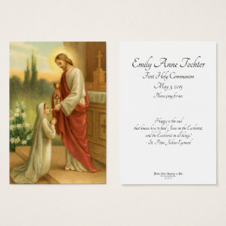 Eucharistie dans toutes les premières cartes de pr