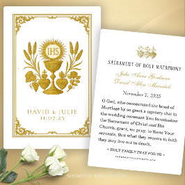 Eucharistie et Trois Coeurs Mariage catholique Kee