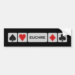 Euchre-Aufkleber Autoaufkleber