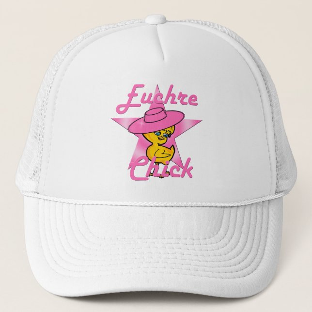 Euchre Chick #8 Truckerkappe (Vorderseite)